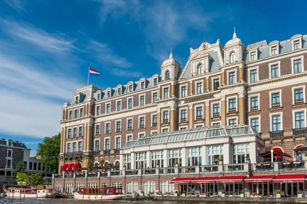 Amstelský Hotel v centrálním Amsterdamu — Stock fotografie