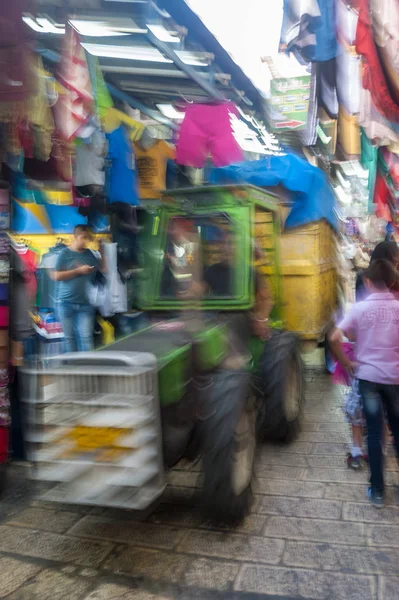 耶路撒冷唐城的历史市场 — 图库照片