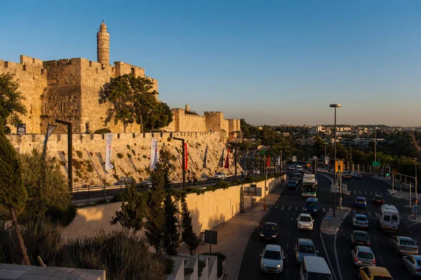 Passeio noturno em Jerusalém — Fotografia de Stock