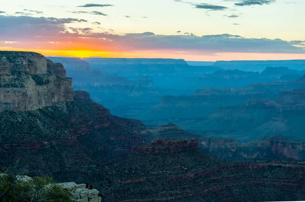 Pôr do sol sobre o Grand Canyon — Fotografia de Stock