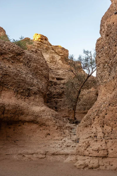 Sesriem Canyon at Sunset — Stock Photo, Image