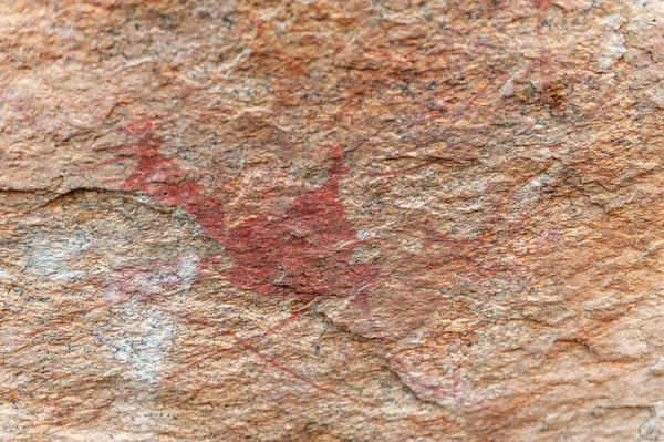Arte rupestre do povo de San perto de Spitzkoppe — Fotografia de Stock