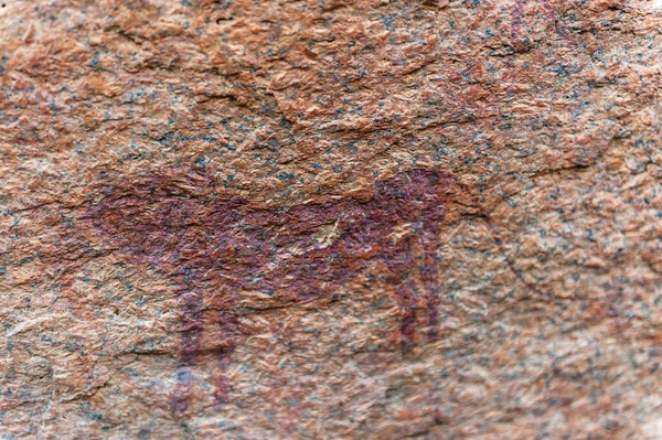 Art rupestre du peuple San près de Spitzkoppe — Photo