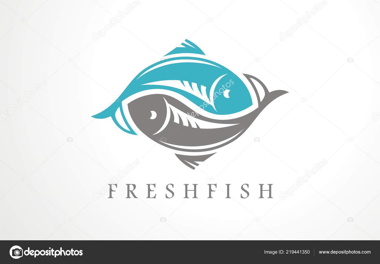 Fresh Fish Logo Design Idea Fish Merchant Seafood Restaurant