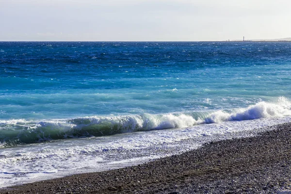 Den Pittoreska Raden Surf Medelhavet — Stockfoto