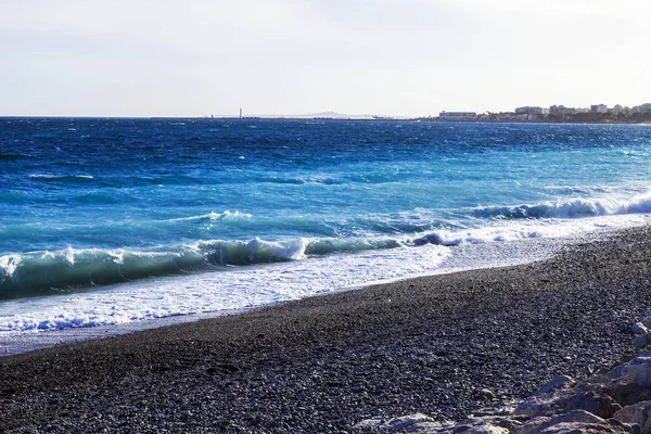 Den Pittoreska Raden Surf Medelhavet — Stockfoto