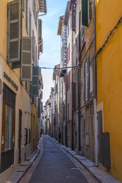 Vence Francia Marzo 2018 Tipico Panorama Urbano Caratteristico Della Piccola — Foto Stock