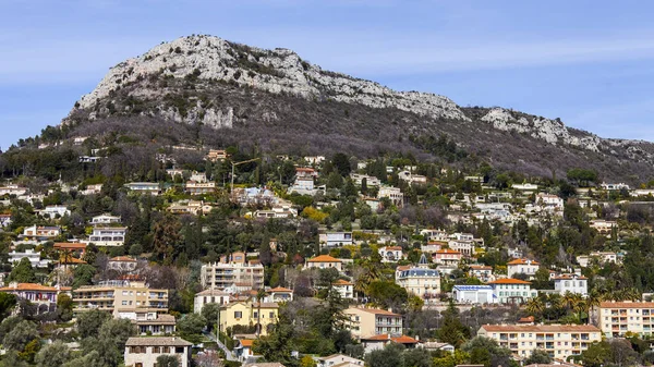 Vence France March 2018 View Survey Platform Picturesque Houses Mountain — Stock Photo, Image