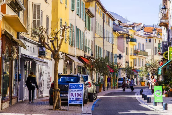 Vence França Março 2018 Típica Vista Urbana Característica Pequena Cidade — Fotografia de Stock