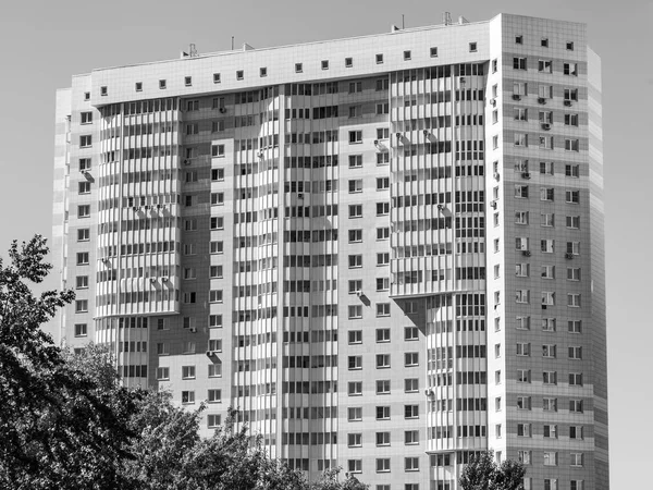 Pushkino Russia May 2018 Fragment Facade New Apartment House — Stock Photo, Image