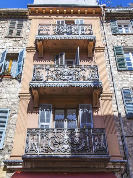 Vence France March 2018 Sun Lights Facade Old Building Beautiful — Stock Photo, Image