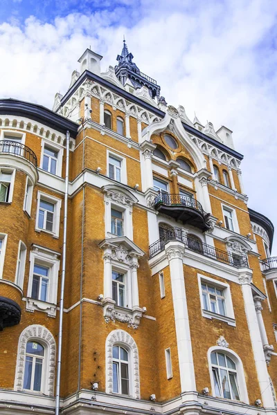 Москва Червня 2018 Архітектурні Фрагмент Фасаду Типовий Будинок Барселонському Стилі — стокове фото