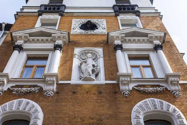 Moskau Russland Juni 2018 Ein Architektonisches Fragment Einer Fassade Eines — Stockfoto