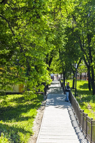 Sergiyev Posad Russia Maggio 2018 Pittoresco Viale Alberi Secolari Una — Foto Stock