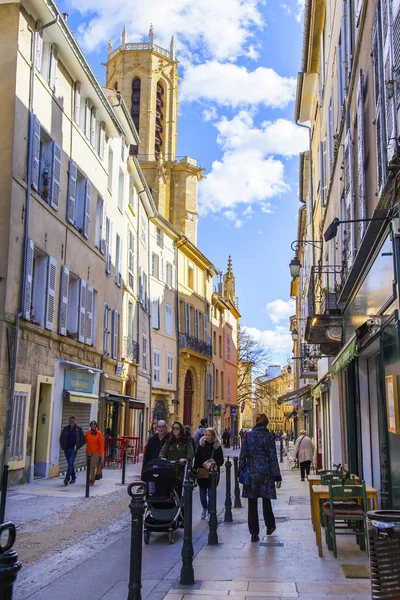 Aix Provence France March 2018 Urban View Typical Small Towns — Stock Photo, Image