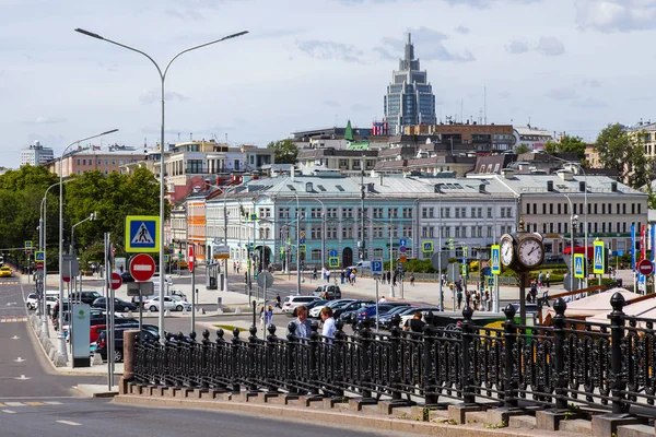 Moscou Russie Juin 2018 Journée Ensoleillée Été Vue Urbaine Place — Photo