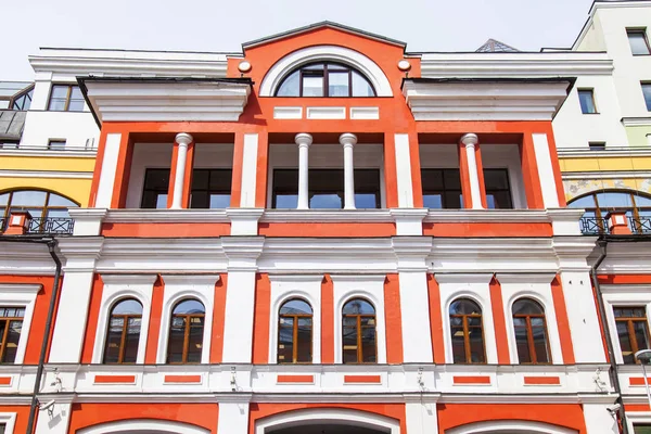 Moscow Russia June 2018 Architectural Fragment Facade Typical Building Historical — Stock Photo, Image