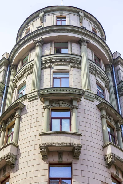 Moskau Russland Juni 2018 Ein Architektonisches Fragment Einer Fassade Des — Stockfoto