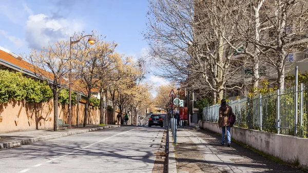 Aix Provence France Março 2018 Vista Urbana Típica Para Pequenas — Fotografia de Stock