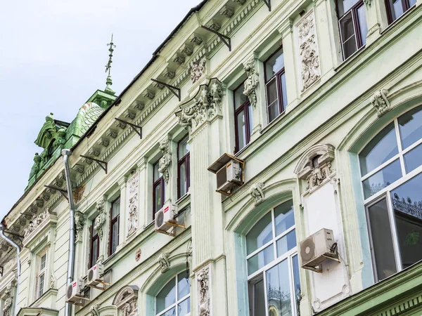 Moskva Ryssland Den Juni 2018 Ett Arkitektoniska Fragment Typisk Fasad — Stockfoto