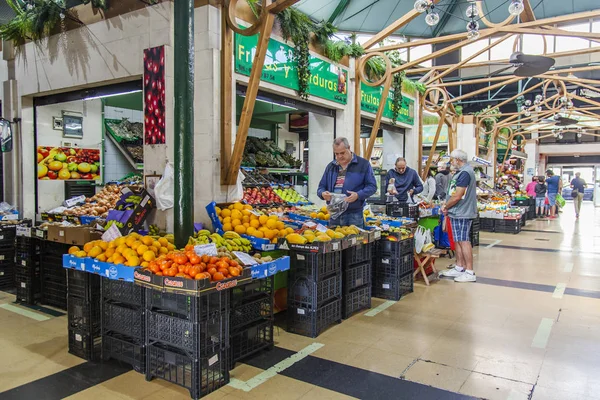 Las Palmas Gran Canaria Espanha Janeiro 2018 Vários Verduras Fruto — Fotografia de Stock