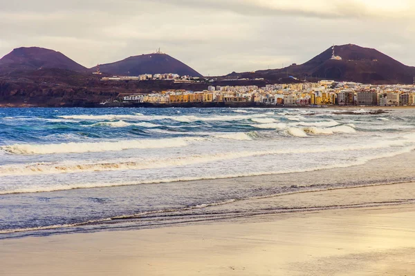 Las Palmas Gran Canaria Spanien Den Januari 2018 Solnedgången Vintersolen — Stockfoto