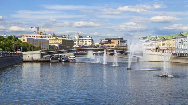 Moskva Ryssland Den Juni 2018 Utsikt Över Floden Moskva Kadashyovskaya — Stockfoto