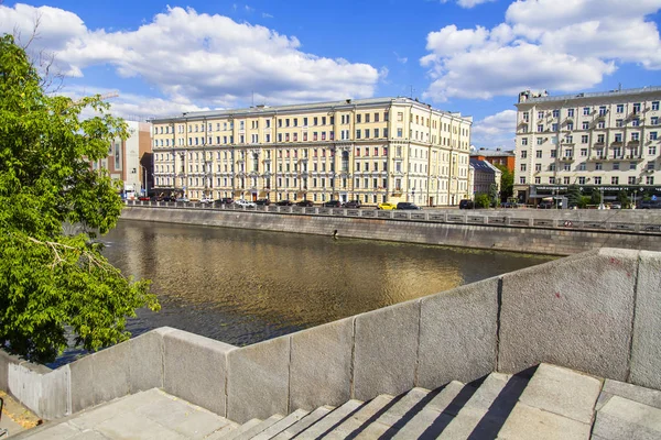 Moskau Russland Juni 2018 Blick Auf Den Fluss Moskau Kadashyovskaya — Stockfoto