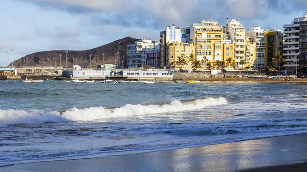 Las Palmas Gran Canaria España Enero 2018 Sol Invierno Ilumina — Foto de Stock