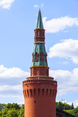 Moskova, Rusya, üzerinde 25 Haziran 2018. Moskova Kremlin Moskvoretsk Kulesi