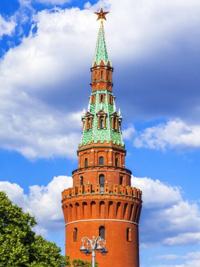 Moskova, Rusya, üzerinde 25 Haziran 2018. Moskova Kremlin Moskvoretsk Kulesi