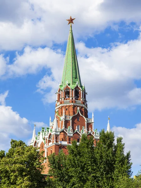 Moscú Rusia Junio 2018 Torre Troitskaya Del Kremlin Moscú — Foto de Stock