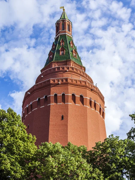 Moscú Rusia Junio 2018 Torre Angular Arsenalnaya Del Kremlin Moscú — Foto de Stock