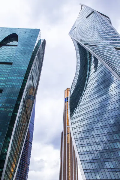 Moskva Ryssland Juli 2018 Urban Visa Skyskrapor Moscow City Mot — Stockfoto