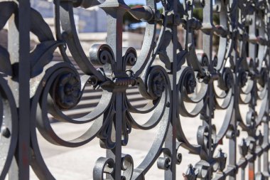 11 Mart 2017 tarihinde, Roma, İtalya. Güzel bir antik dekoratif ızgara üzerinde Venedik Meydanı