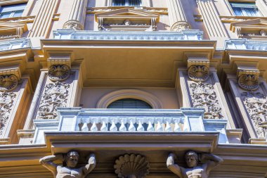 11 Mart 2017 tarihinde, Roma, İtalya. Eski bir tarihi kentin bina cephe