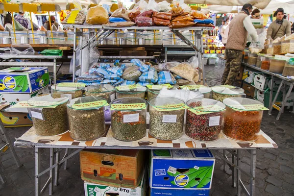 Rom Italien März 2017 Verschiedene Authentische Italienische Bauernbioprodukte Liegen Auf — Stockfoto