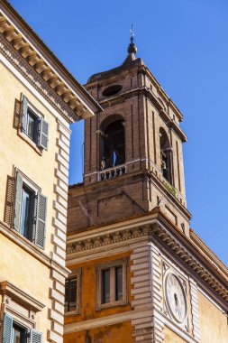 11 Mart 2017 tarihinde, Roma, İtalya. Eski bir tarihi kentin bina cephe.