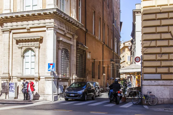 Rome Italië Maart 2017 Mooie Straat Een Historische Deel Van — Stockfoto