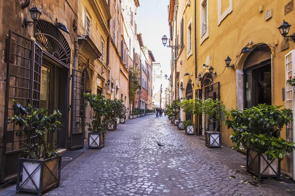 Rom Italien Mars 2017 Vacker Gata Historisk Del Staden — Stockfoto