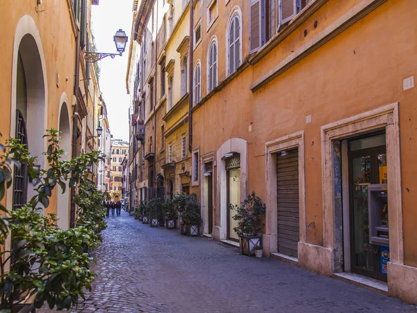 Rome Italie Mars 2017 Belle Rue Dans Une Partie Historique — Photo