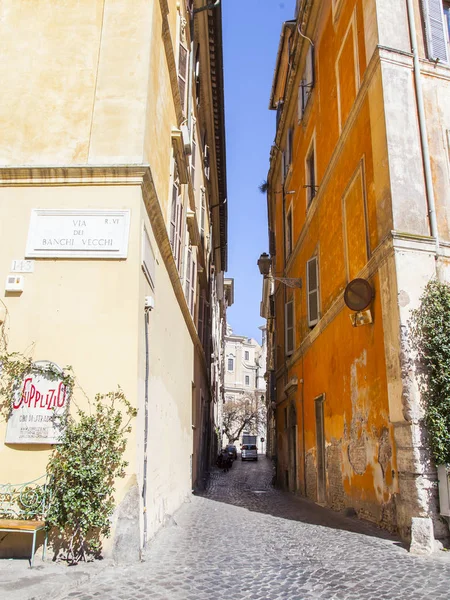 Rome Italy March 2017 Beautiful Street Historical Part City — Stock Photo, Image