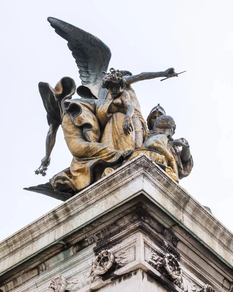 Roma Italia Marzo 2017 Palazzo Venezia Vittoriano Sulla Piazza Venezia — Foto Stock