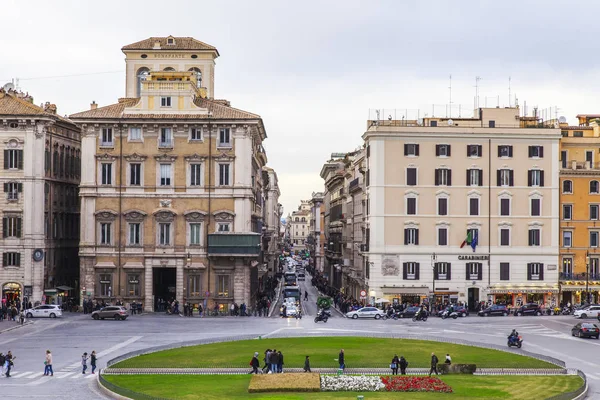 Roma Italia Marzo 2017 Una Veduta Della Piazza Venezia Dal — Foto Stock