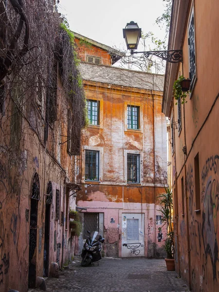 Rome Italy March 2017 Beautiful Picturesque Street Historical Part City — Stock Photo, Image