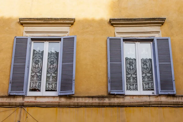 Roma Italia Marzo 2017 Una Facciata Del Vecchio Edificio Una — Foto Stock