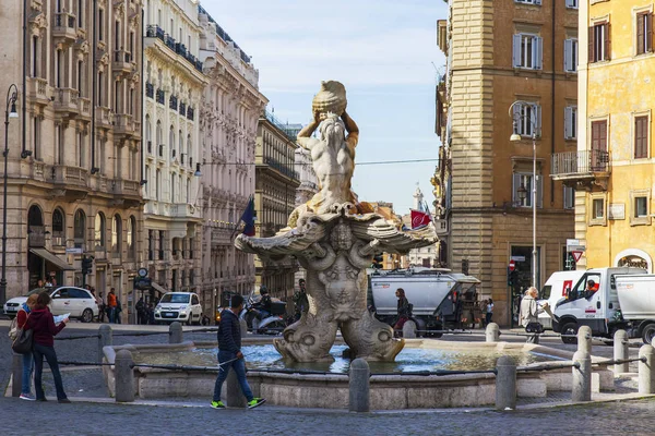 Rzym Włochy Dniu Marca 2017 Piękne Malownicze Ulicy Zabytkowej Części — Zdjęcie stockowe