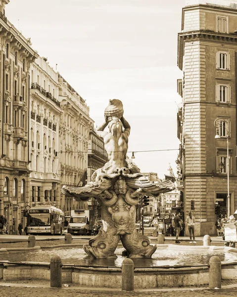 Rome Italie Mars 2017 Belle Rue Pittoresque Dans Une Partie — Photo