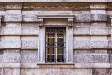 11 Mart 2017 tarihinde, Roma, İtalya. Eski bir tarihi kentin bina cephe. 