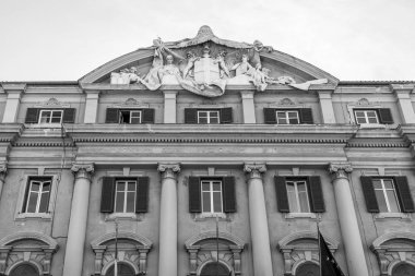 11 Mart 2017 tarihinde, Roma, İtalya. Eski bir tarihi kentin bina cephe. 